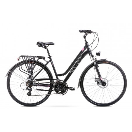 Rower 28 ROMET GAZELA 2 czarno-różowy 19"
