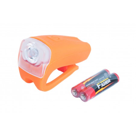 Lampa rowerowa przednia ROMET JY-378 bateryjna 1-LED 3W pomarańczowa