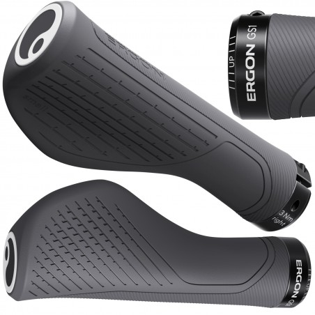 Chwyty kier. ERGON GRIP GS-1 EVO S Moondust gray