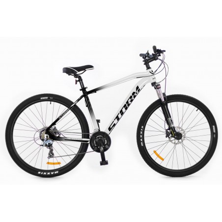 Rower 29 STORM MTB Shark 5.0 M Alivio 3x8 2HT RLO 19" biało-czarny