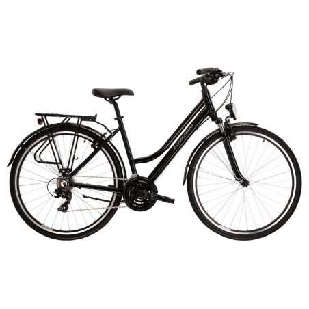 ROWER 28 KROSS TRANS 1.0 DAMSKI L 19" CZARNY / SZARY POŁ