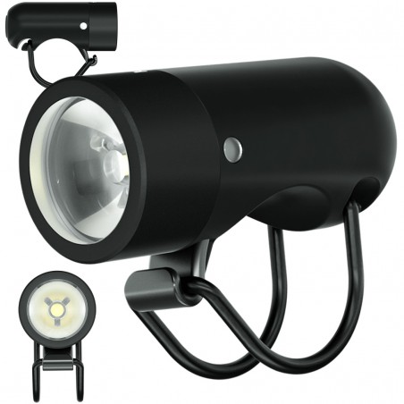 Lampa przednia KNOG PLUGGER Ninja, 350lm, USB, czarna