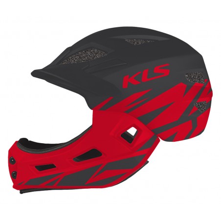 Kask dziecięcy KELLYS  SPROUT 022 XS 47-52cm full-face anthracite-red
