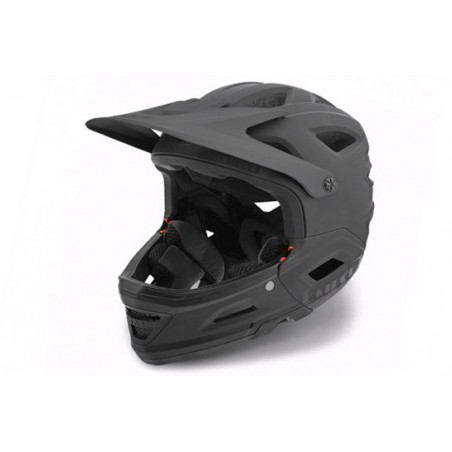 Kask rowerowy GIRO Switchblade MIPS Matte Black - Gloss Black M