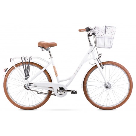 Rower 26180705-A - 18 M Rower ROMET Pop ART CLASSIC 26 bialy