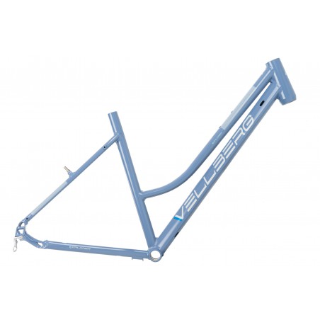 Rama aluminiowa Vellberg 28" crossowa damska 20" v-brake błękitna