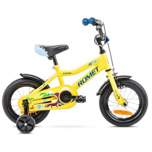 Rower 12  ROMET TOM żółto-niebieski
