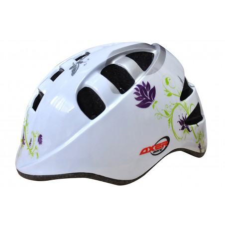 Kask rowerowy dziecięcy S AXER MARCEL WHITE