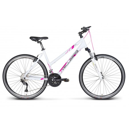 Rower 28 VELLBERG EXPLORER 3.1 19 ALIVIO biało-różowy połysk