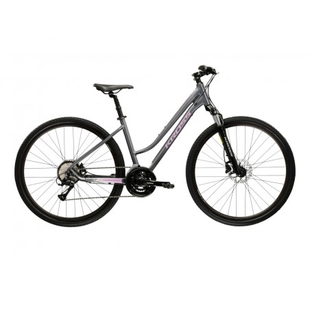 Rower 28 KROSS EVADO 4.0 D M szaro-różowy połysk 17"
