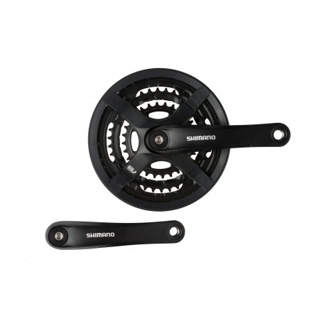 Korba rowerowa SHIMANO FC-TY501 48x38x28 170 mm aluminiowa czarna