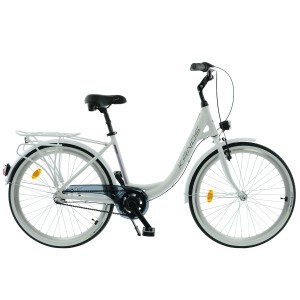 Rower 26" KANDS OPERA COMFORT NEXUS 3 biegi alum. tel. 17" biały połysk