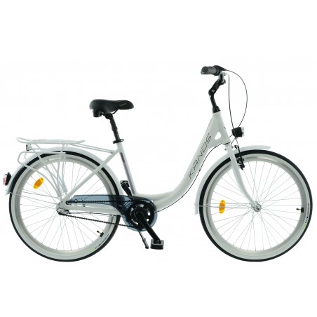 Rower 26" KANDS OPERA COMFORT NEXUS 3 biegi alum. tel. 17" biały połysk