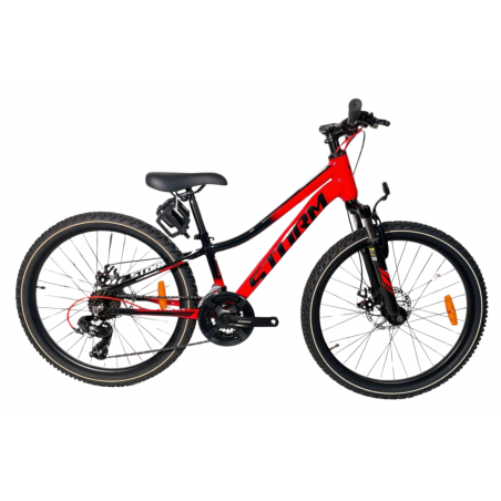Rower 24 STORM MTB Racer 3x7 2MT al.11" czerwono-czarny