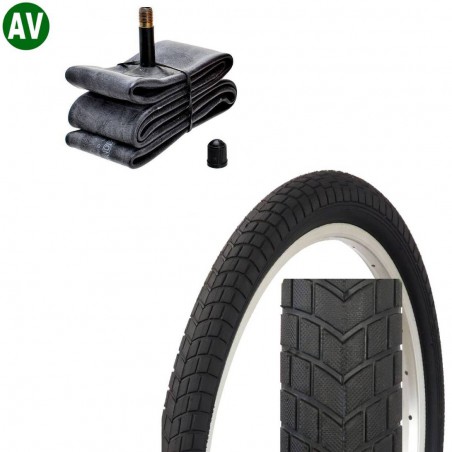 Opona 16 x 2.125 ZY-032 + Dętka KENDA AV