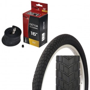 Opona 16 x 2.125 ZY-032 + Dętka PROX DV-26,5mm