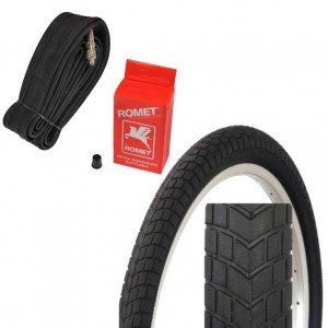 Opona 16 x 2.125 ZY-032 + Dętka ROMET DV-35mm