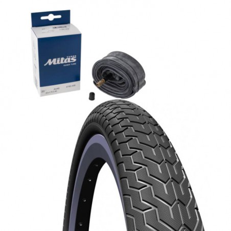 Opona 20 x 2,25  RUBENA Mitas V-94 ZIRRA 57-406 + Dętka RUBENA MITAS AV-40mm