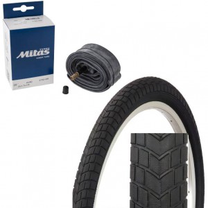 Opona 20 x 2.125 ZY-032 + Dętka RUBENA MITAS AV-40mm