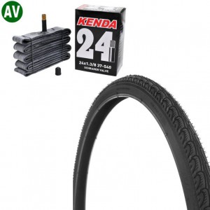 Opona 24 x 1 3/8 RUBENA MITAS V-69 HOOK O100226 + Dętka KENDA AV-40