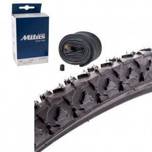 Opona 24 x 1,90  DEESTONE D-202 GT + Dętka RUBENA MITAS AV-48mm