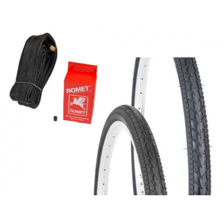 Opona 24 x 1.75 ZY-007 + Dętka ROMET AV-40mm