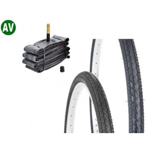 Opona 24 x 1.75 ZY-007 + Dętka KENDA AV-48