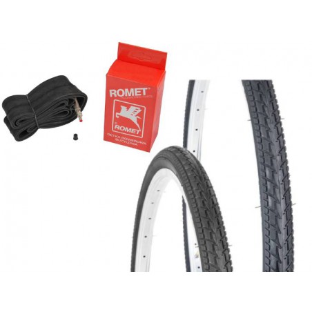 Opona 24 x 1.75 ZY-007 + Dętka ROMET DV-40mm