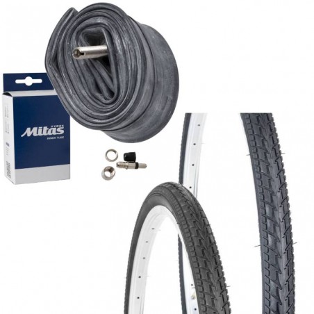 Opona 24 x 1.75 ZY-007 + Dętka RUBENA MITAS DV-40mm