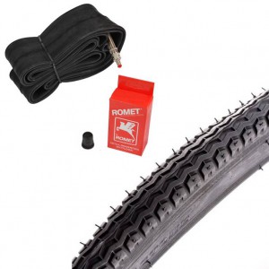 Opona 26 x 1,75  DEESTONE D-1004 + Dętka ROMET DV-35mm