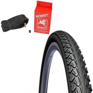 Opona rowerowa RUBENA MITAS V-81 SHIELD 26 x 1,75 47-559 + Dętka ROMET AV-40mm