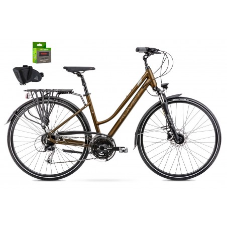 Rower DPK 28 ROMET GAZELA (6) SPECIAL brązowo-szampański 20"