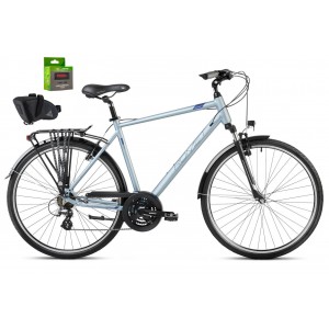 Rower 28 ROMET WAGANT 1  srebrno-niebieski 19"