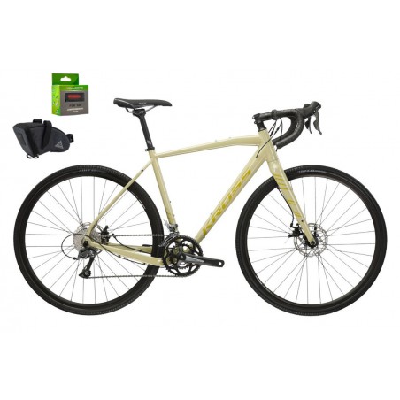 Rower 28 KROSS ESKER 1.0 beż/złoty M 20" GRATIS sakwa lampka