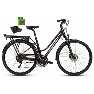 Rower elektryczny 28 ELTHRON CAPRI 2 D Alivio HT bordo ciemny 500 (L)