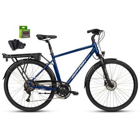 Rower elektryczny 28 ELTHRON CAPRI 2 Alivio HT Szafirowy 520 (L) GRATIS