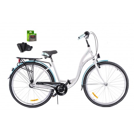 Rower 26 STORM AMSTERDAM ECO NEXUS-3 17" biało-morski +GRATIS