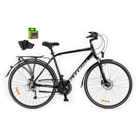 Rower 28 STORM Marathon 8.0 trekking Alivio 19" czarny + GRATIS