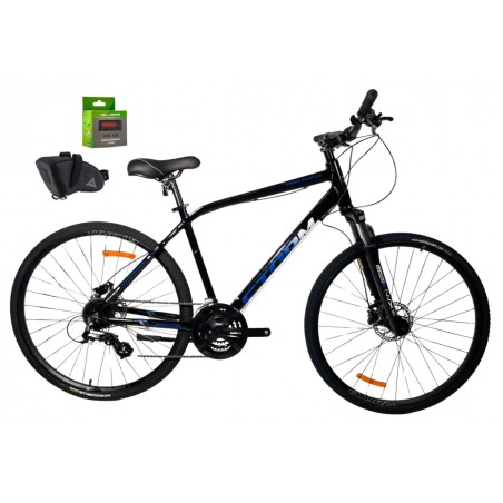 Rower 28 STORM CROSS Aero 2.0 19" czarny-granat +GRATIS