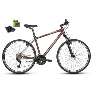 Rower 28 Vellberg Explorer 4.0 M Rama 18 Brąz +GRATIS