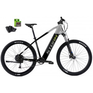 Rower elektryczny 29 STORM E-Taurus 2.0 Alivio 17" czarny srebrny +GRATIS
