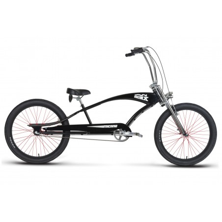 Rower 26 MICANO BRONX LONG 3-NEX cruiser stal. /wysoka kierownica/ czarny mat