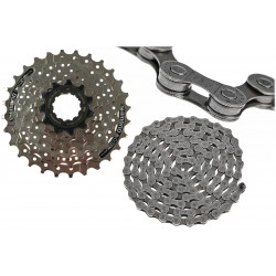 Zestaw SHIMANO kaseta 7 rz. HG41 11-28 + łańcuch HG40