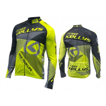 Bluza KELLYS PRO Race długi rękaw lime 2017 - XL