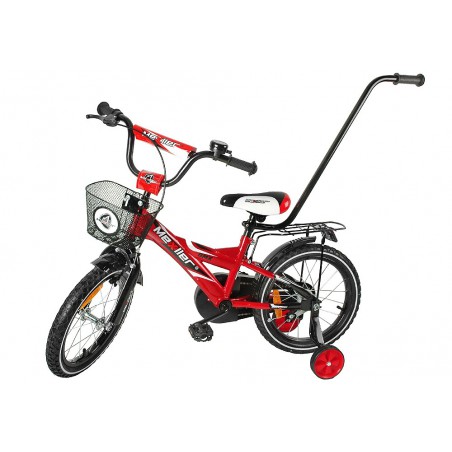 Rower 16 MEXLLER BMX czerwono-czarny + koszyk 16r.
