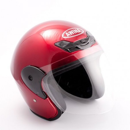 Kask moto. AWINA TN-8661/otwarty/ czerwony XS