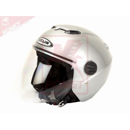 Kask moto. ZEUS ZS202FA srebrny S