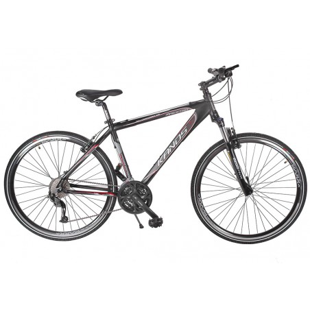 Rower 28 KANDS MAESTRO M MTB T AL. Alivio 19 czarny mat z czerw.