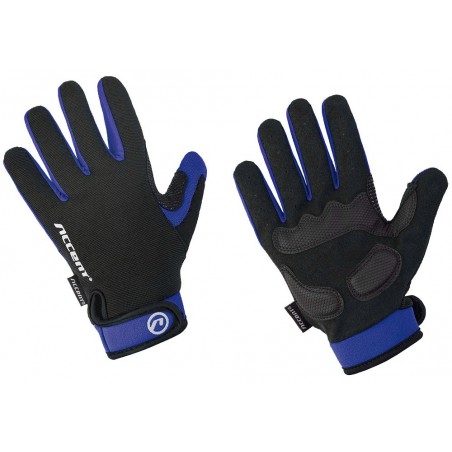 Rękawiczki ACCENT BORA LONG czarno-niebieskie L z długimi palcami