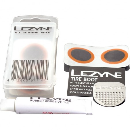 Łatki do dętek zestaw LEZYNE CLASSIC KIT BOX 6 x łatki, tarka, 1 x łatka do opony